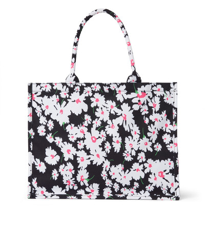 MSGM Canvas tote bag with daisy print outlook