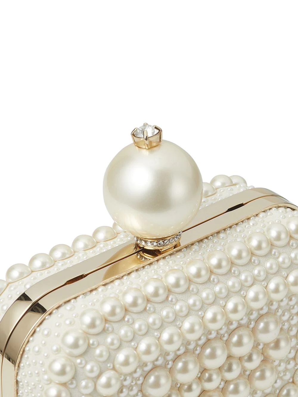 Micro Cloud pearl-embellished clutch bag - 3