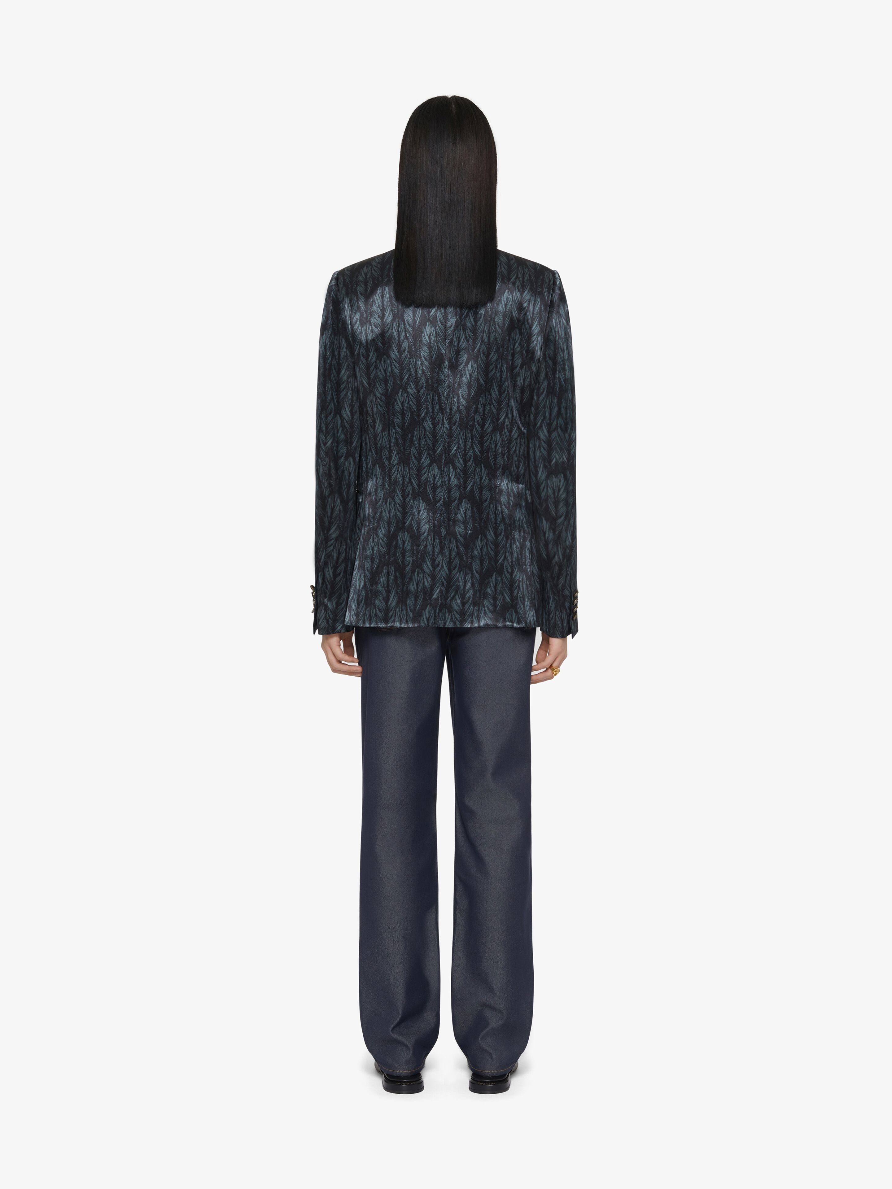 SLIM FIT JEANS IN DENIM SILK - 4