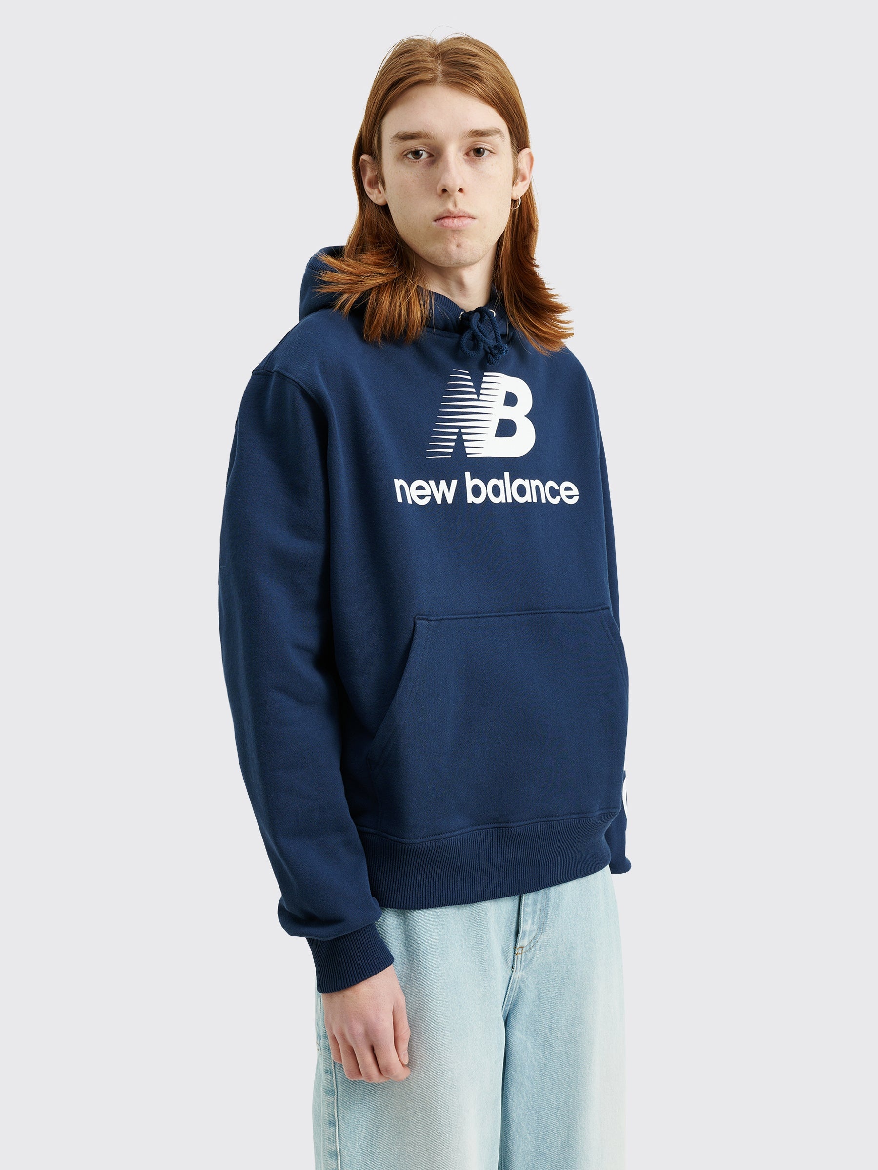 NEW BALANCE MADE IN USA LOGO HOODIE NAVY - 5