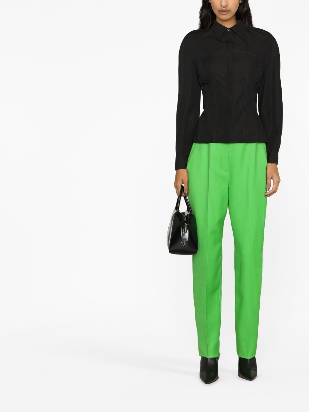 wool cigarette-cut trousers - 2