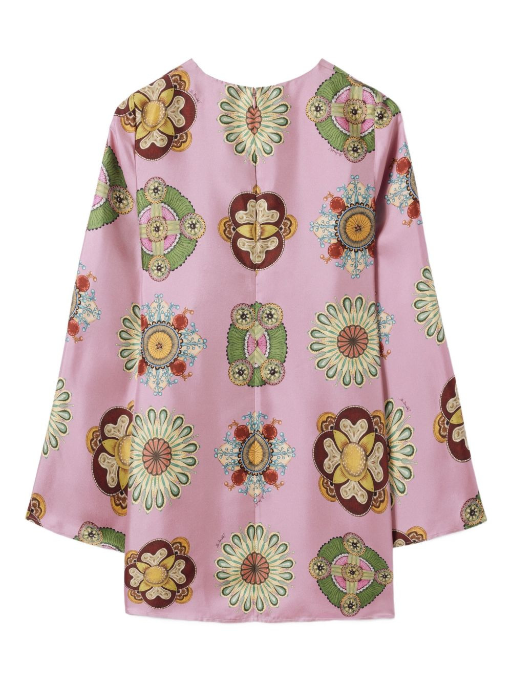geometric-pattern mini dress - 5