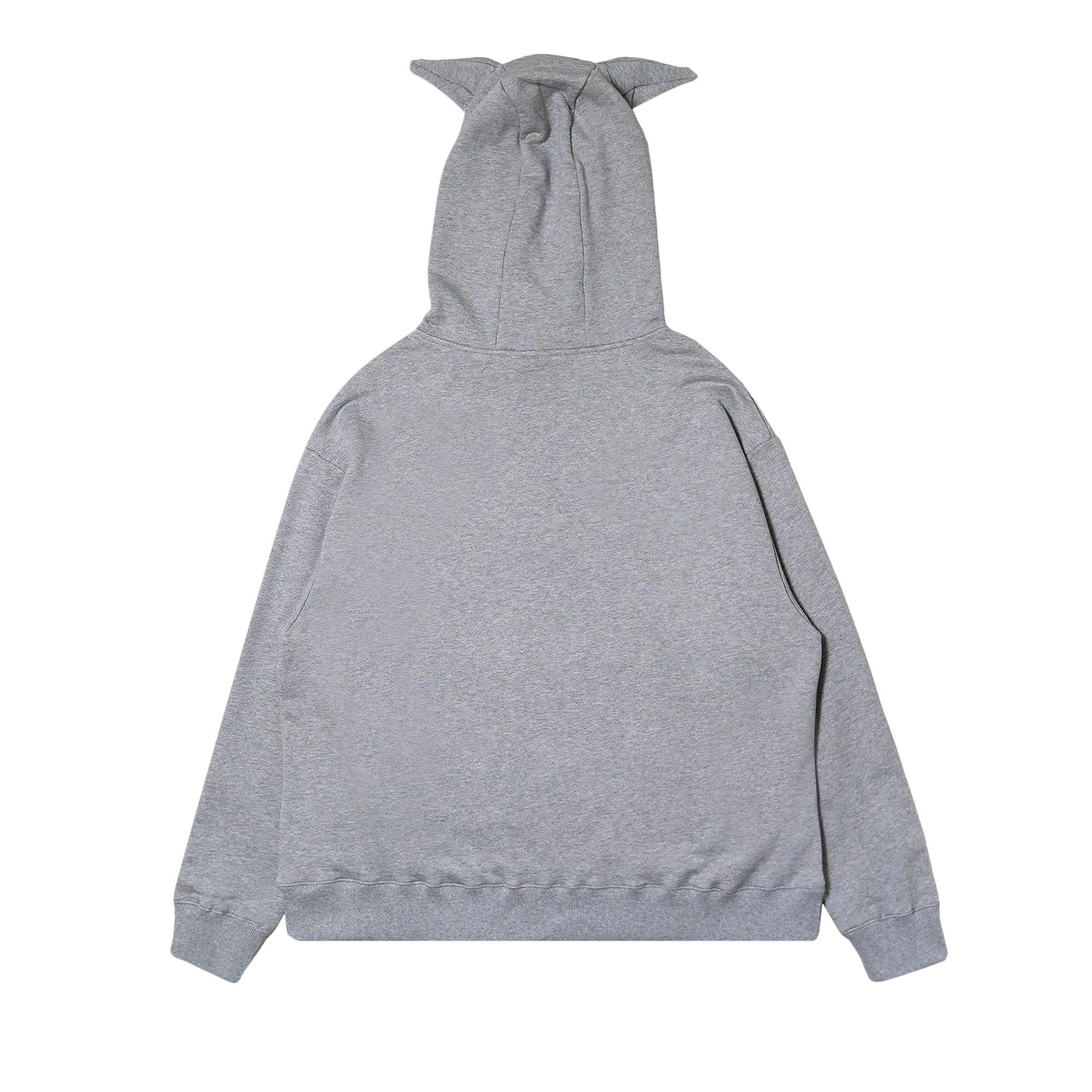 Charles Jeffrey Loverboy Patch Rabbit Ears Hoodie 'Grey' - 2