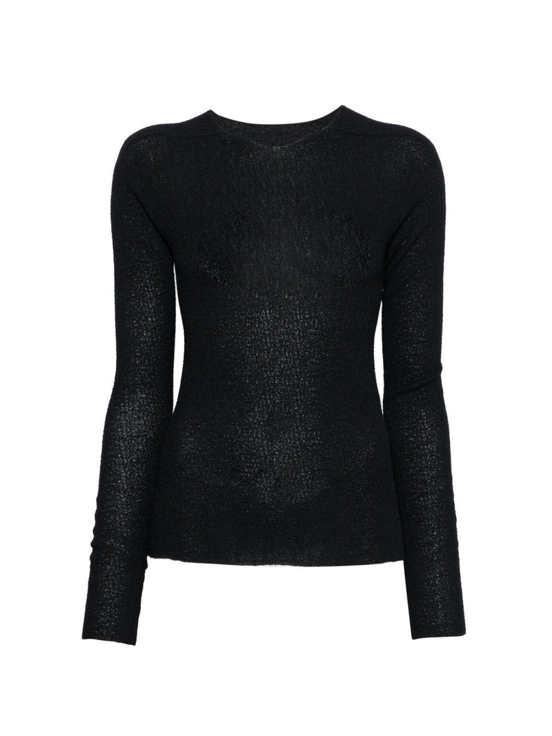 round-neck long-sleeve top 1