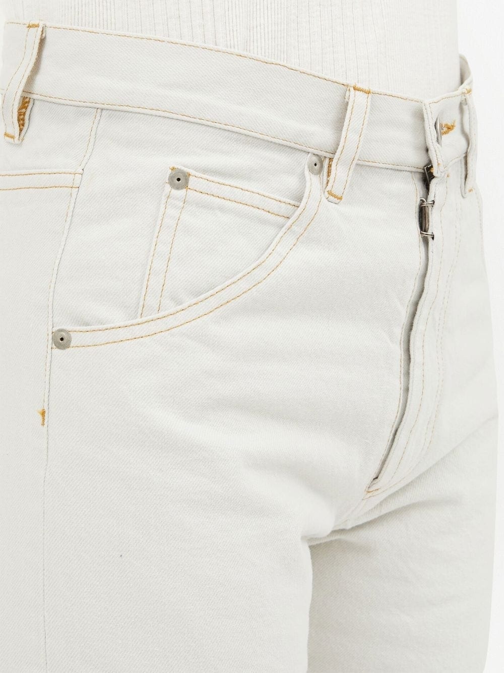 high-waisted straight-leg jeans - 5