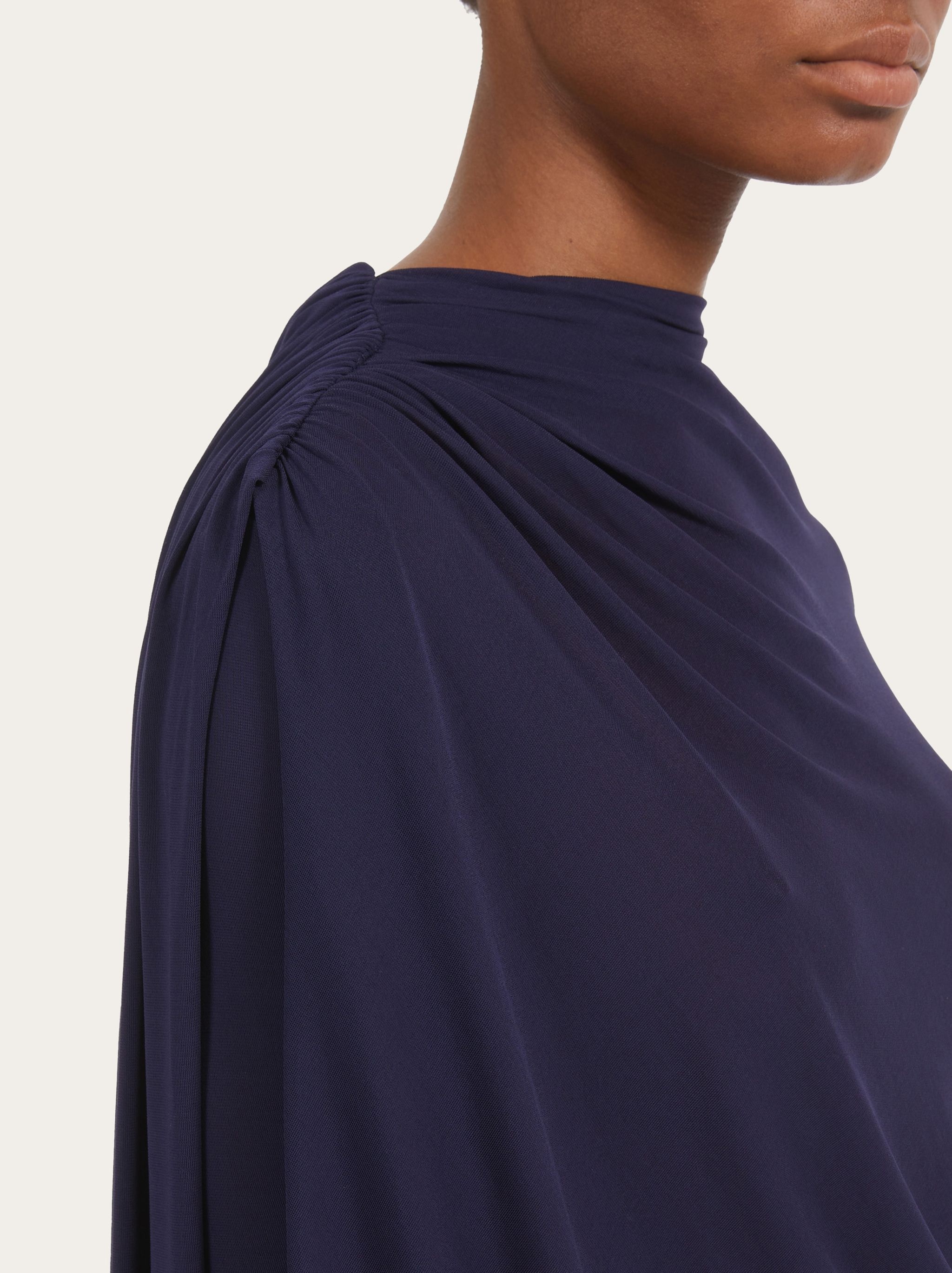Asymmetric drape dress - 5