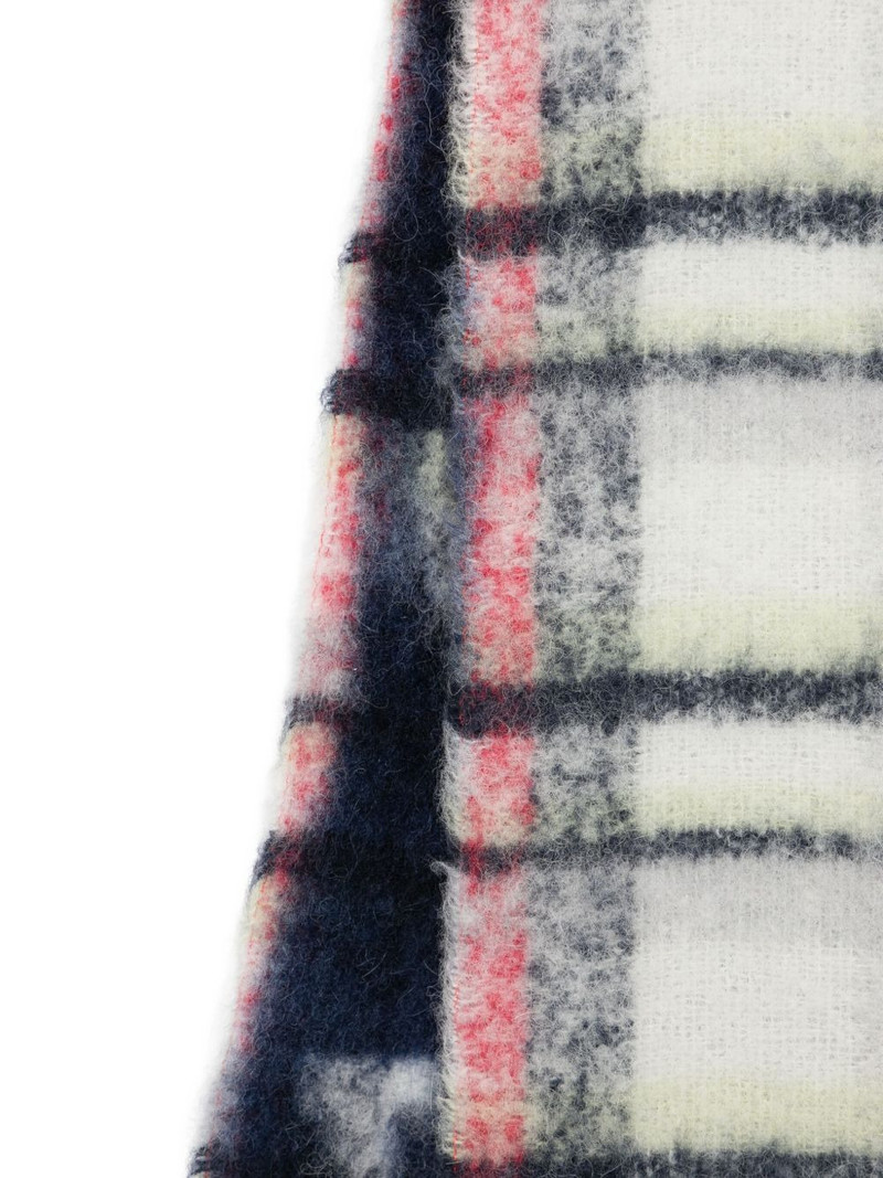 Faliero Sarti Love Love fringed scarf outlook