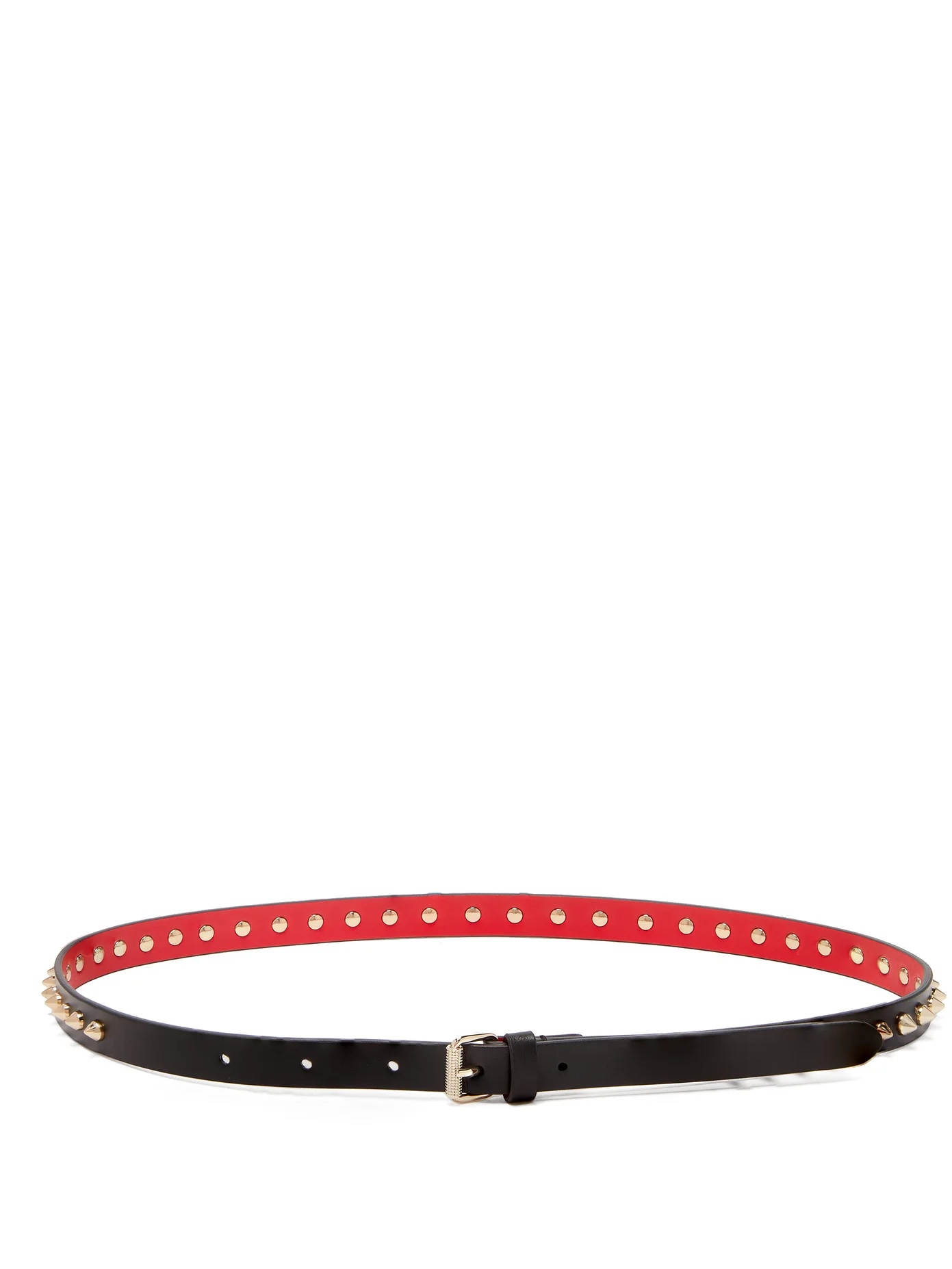 Loubispikes studded leather belt - 4