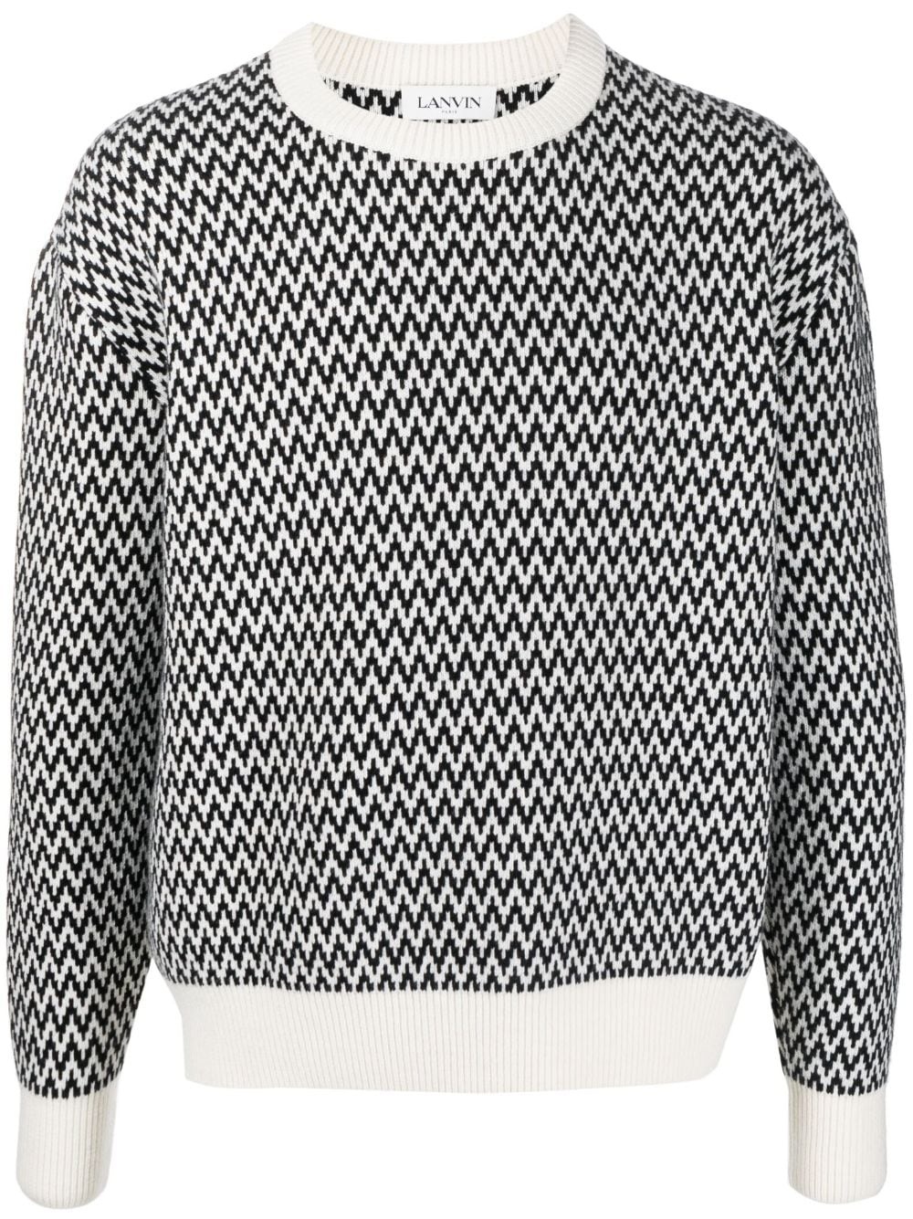 chevron-motif jumper - 1