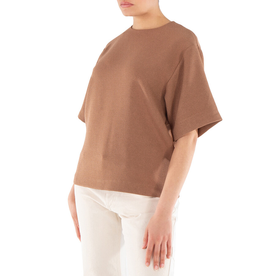 Anine Bing Ladies Brown Maddie Crepe Blouse - 3