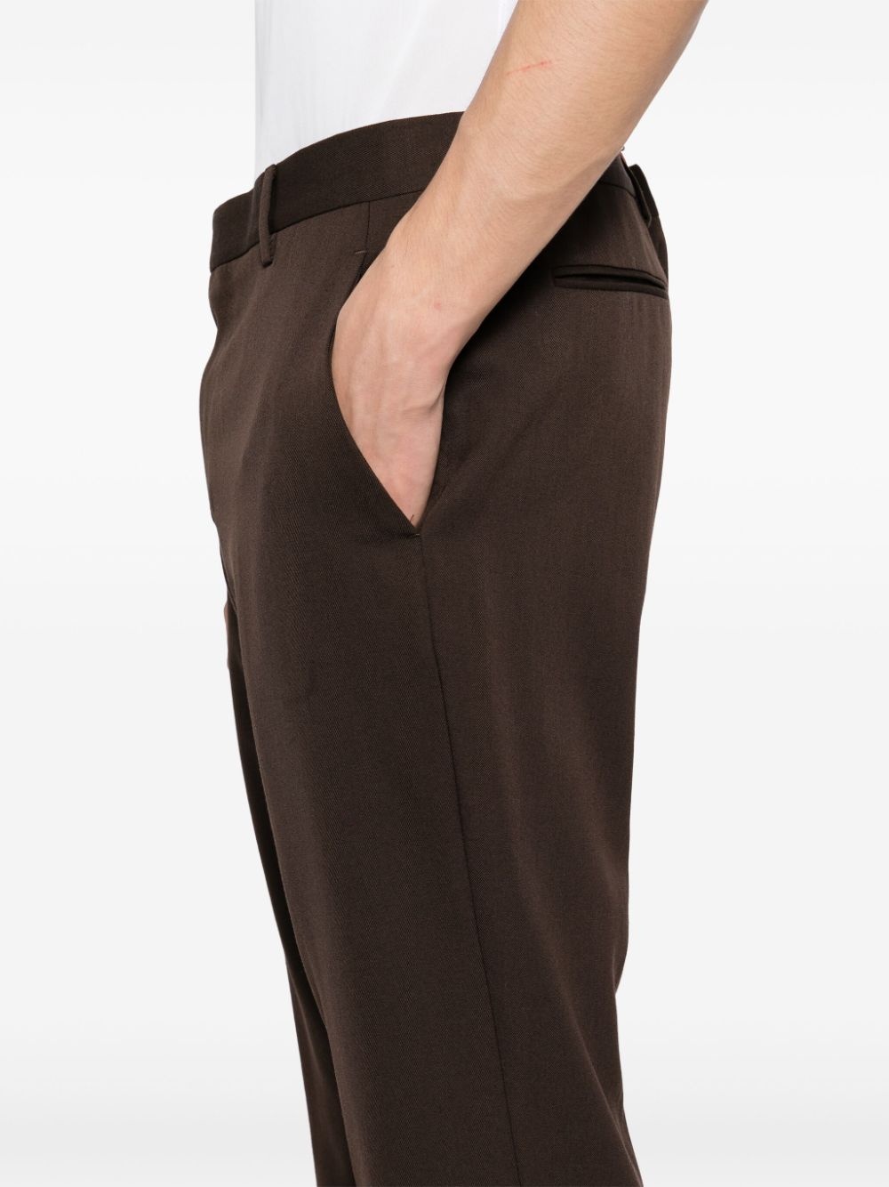 STRAIGHT-LEG SILM TROUSERS - 5