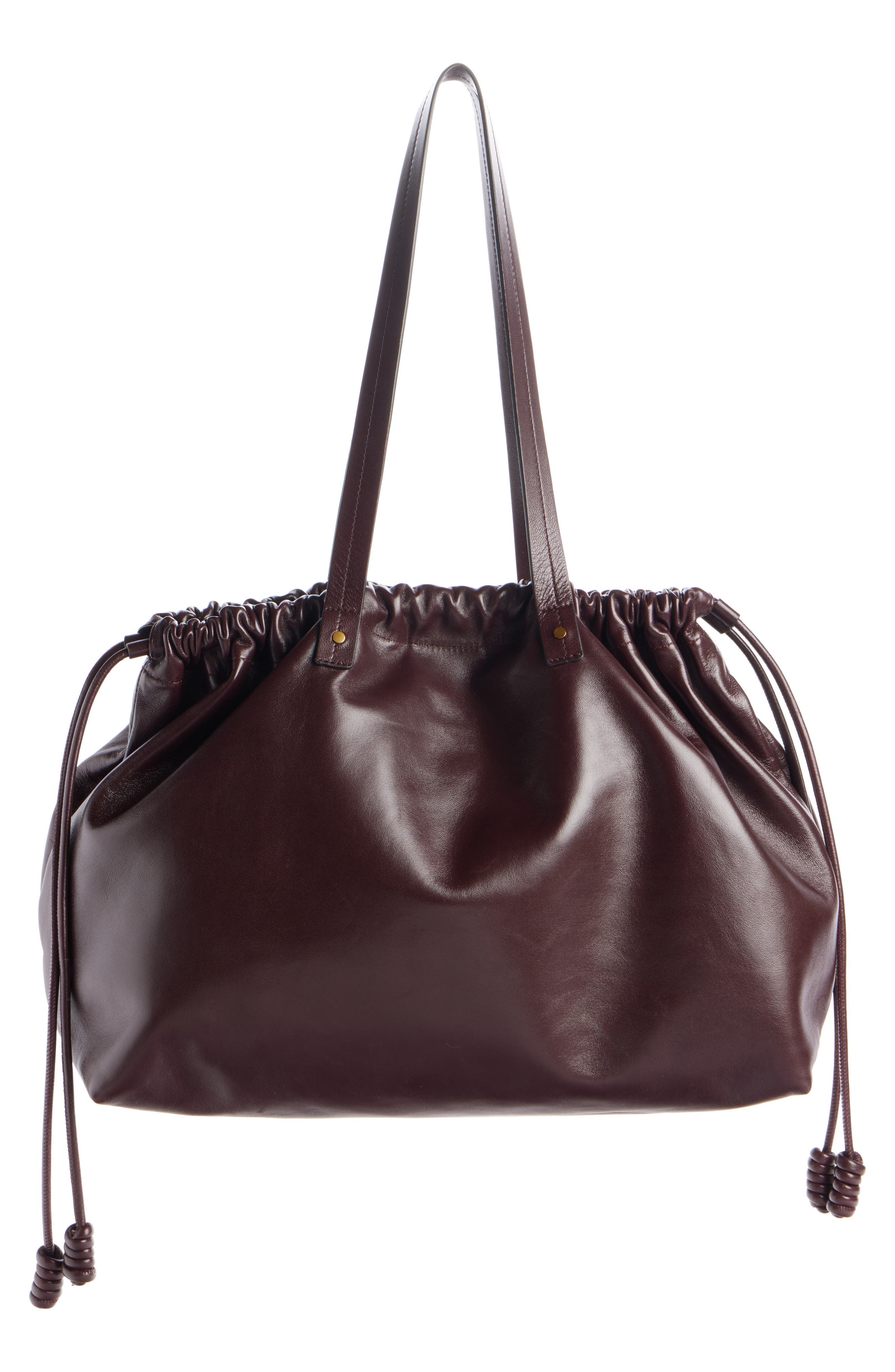 Isabel Marant Silven Leather East/West Tote in Burgundy at Nordstrom - 4