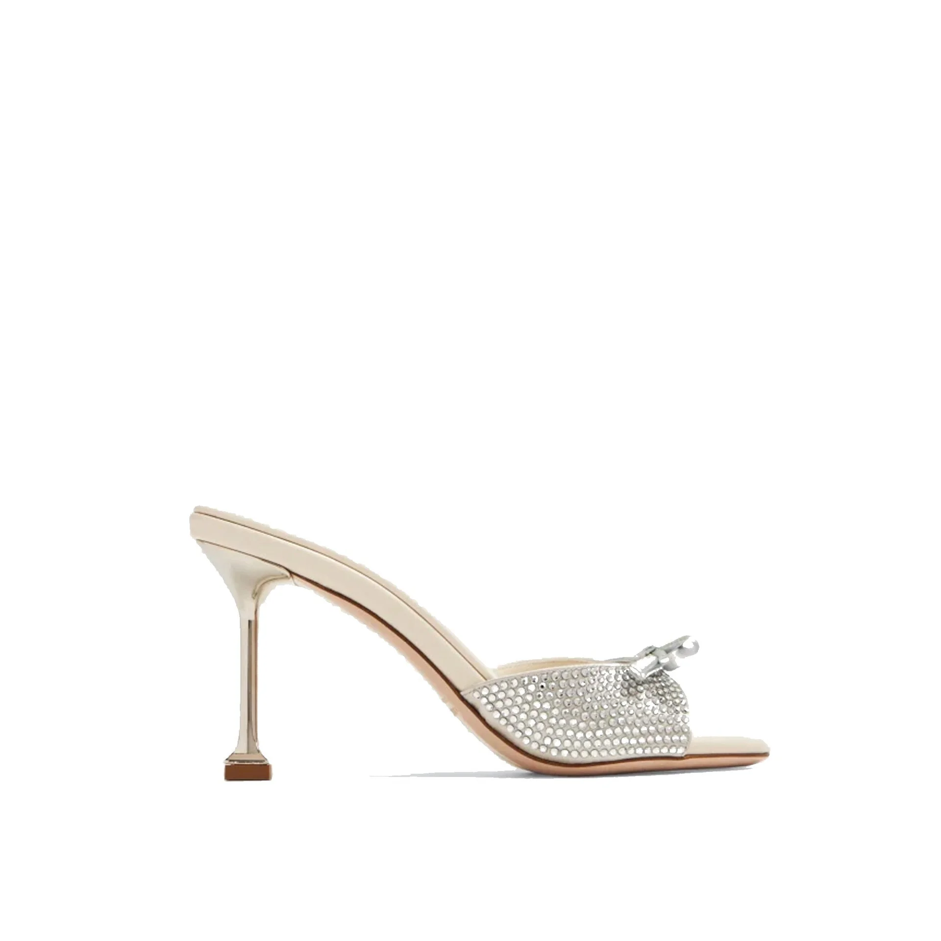 Miu Miu Leather Crystals Mules Women - 1