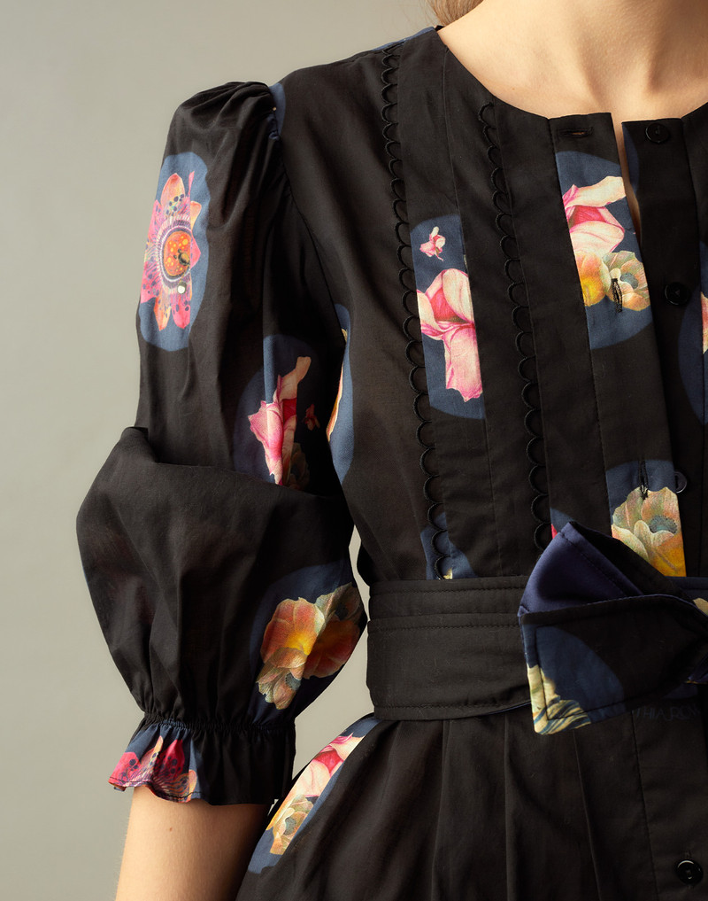 Moonlit Fleur Voile Dress 8