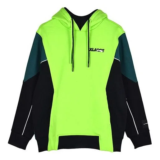 Li-Ning x XLARGE Crossover Casual Sports Fleece Lined Black Green AWDND39-2 - 1