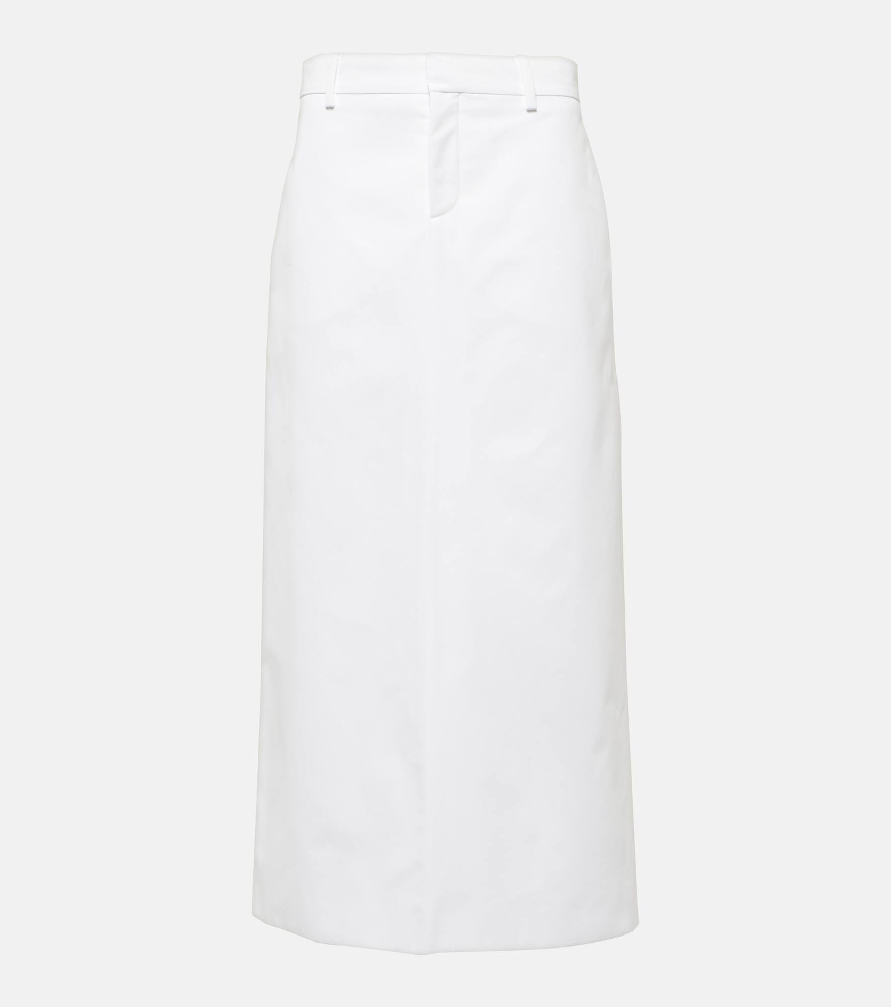 Cotton poplin maxi skirt - 1