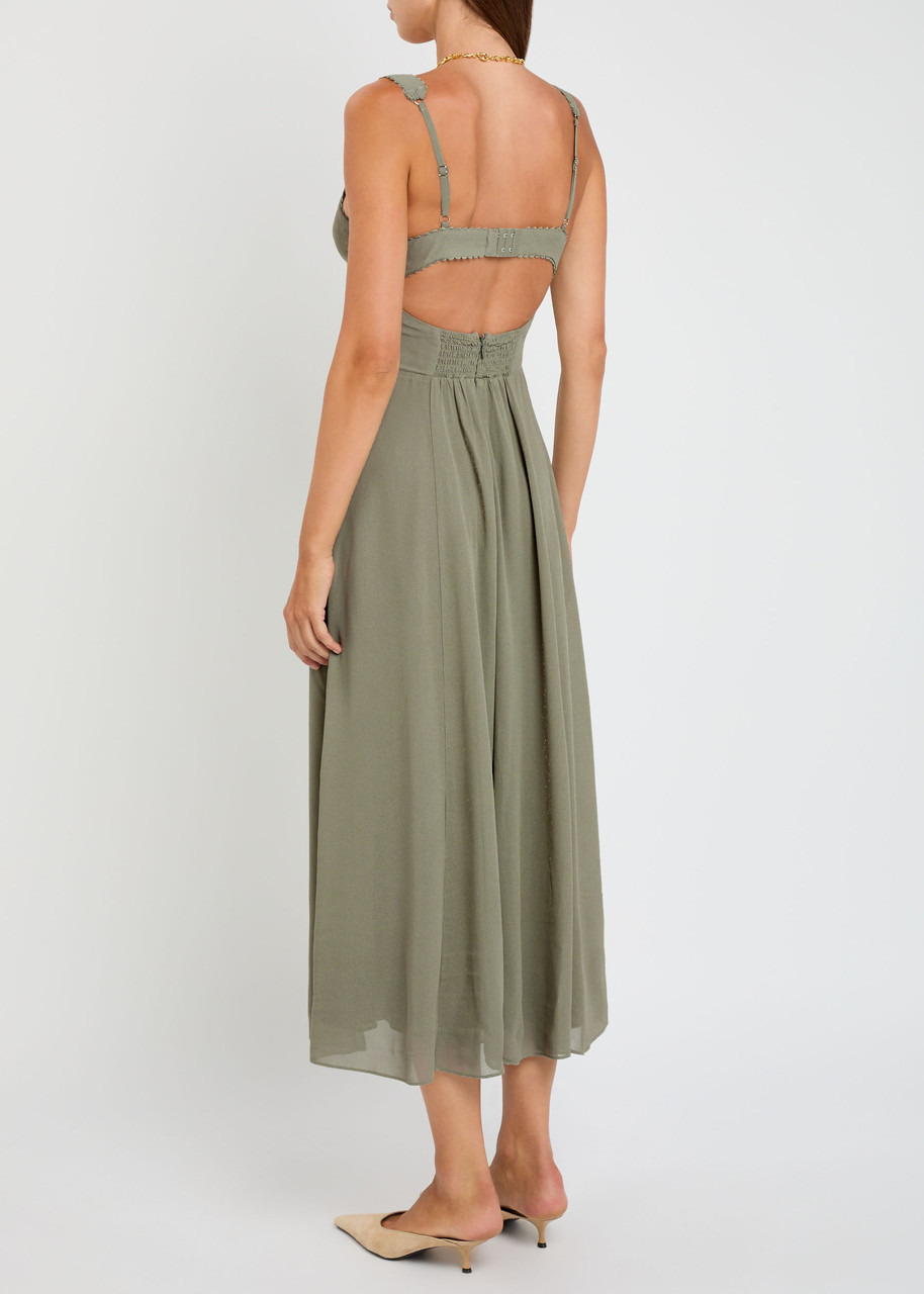 Reformation Lela Georgette Midi Dress - 3