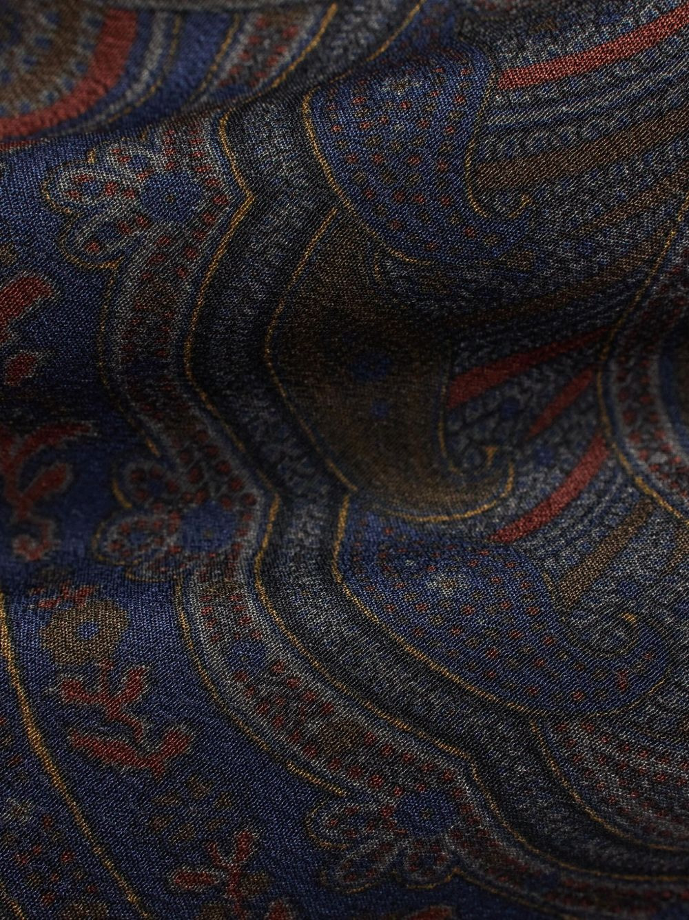paisley-print neck tie - 4