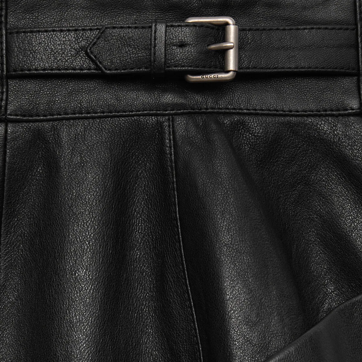 Grainy leather skirt - 6