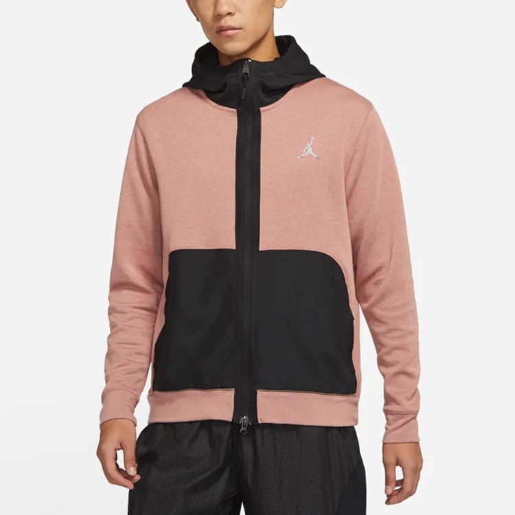 Men's Air Jordan Contrasting Colors Pocket Sports Jacket Pink DJ0876-668 - 4