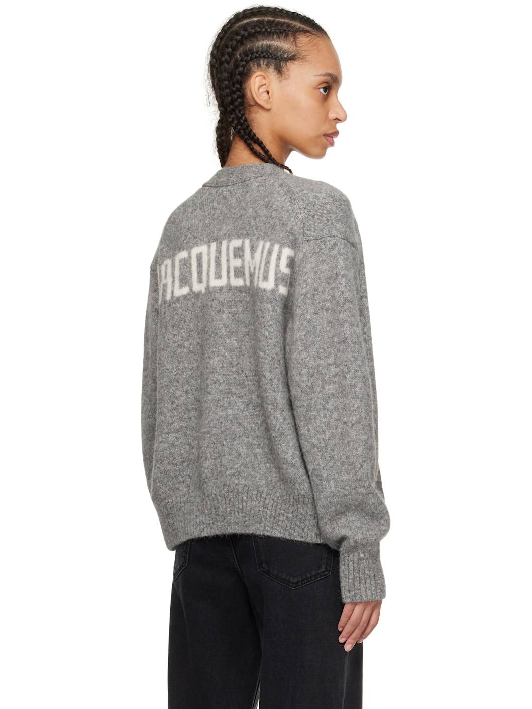 Gray 'The Jacquemus' Cardigan - 3