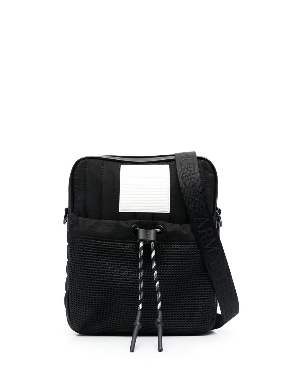 logo-patch messenger bag - 1