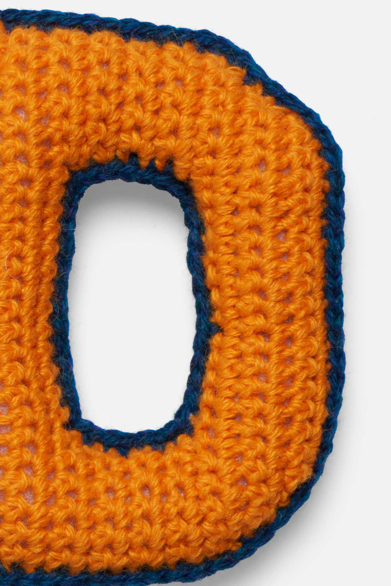 The Elder Statesman CROCHET LETTER KEYCHAIN CHARM outlook