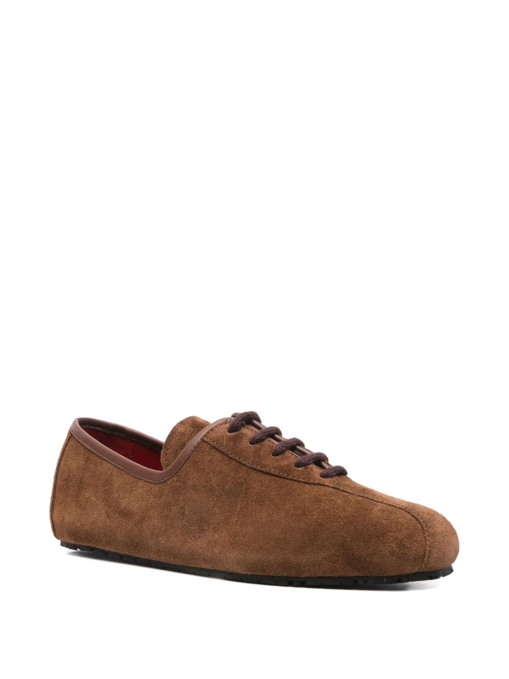 lace-up suede sneakers - 2