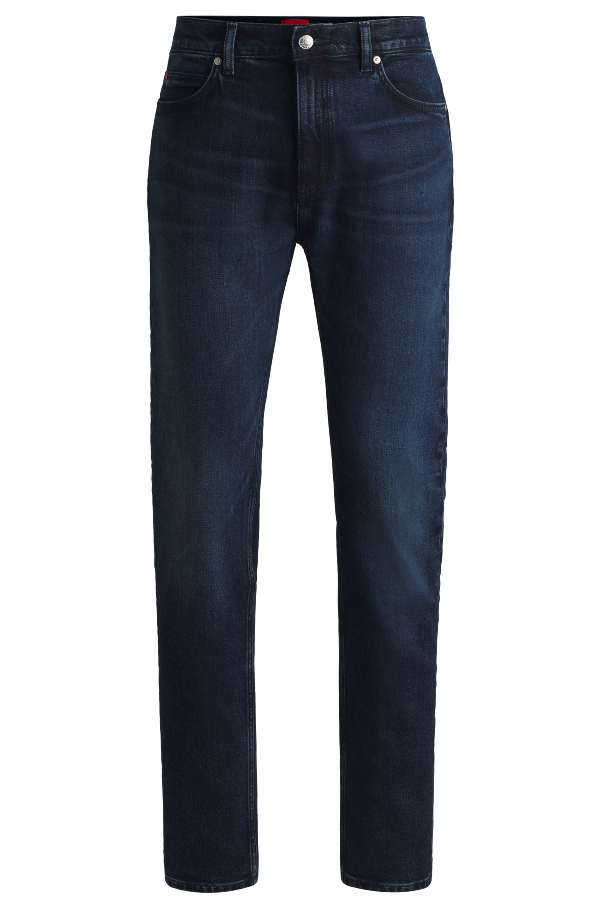SLIM-FIT JEANS IN DARK-BLUE STRETCH DENIM - 1