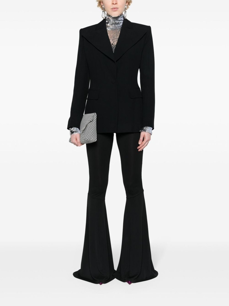 NINA RICCI wide-lapels single-breasted blazer outlook