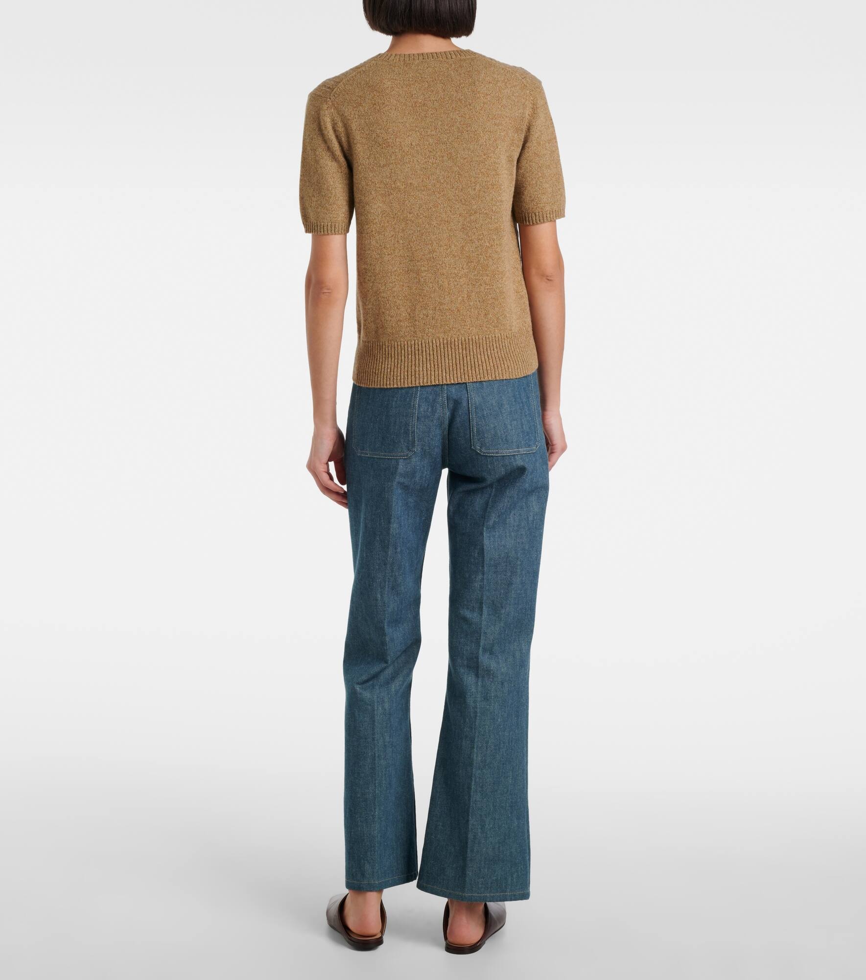 Treccia cable-knit cashmere top - 3