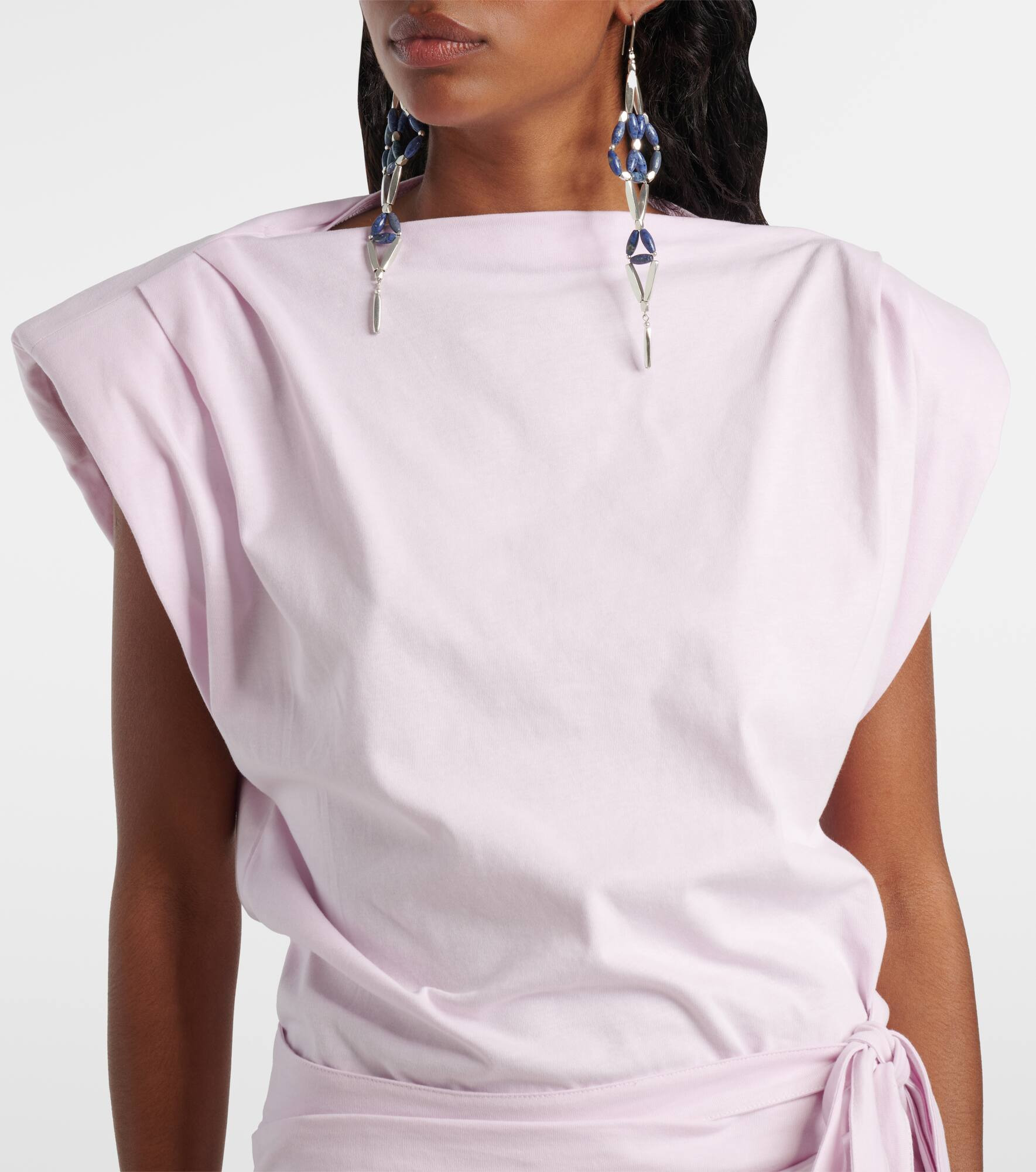 Marielle cotton jersey minidress - 4