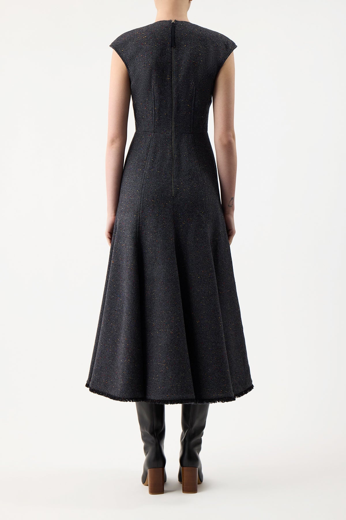 Crowther Dress in Wool Cashmere - 4