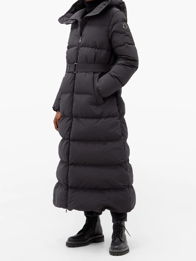 Moncler Goelo long hooded down coat outlook