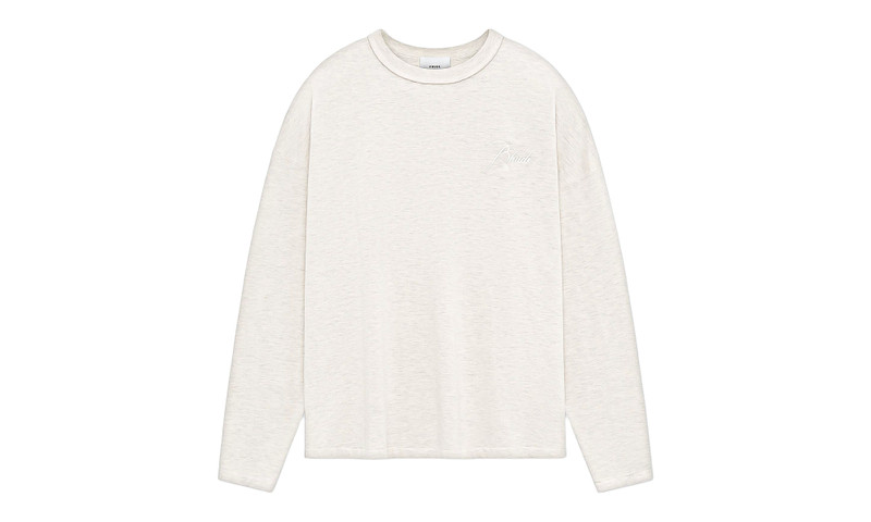 Cotton Long Sleeve Tee "Oatmeal" RHPS24TT06012530 OAT 1