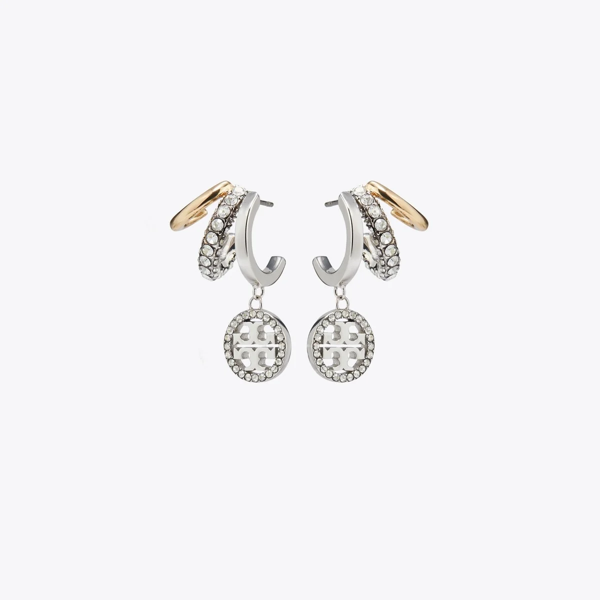 Icon Pavé Triple Hoop Earrings - 1