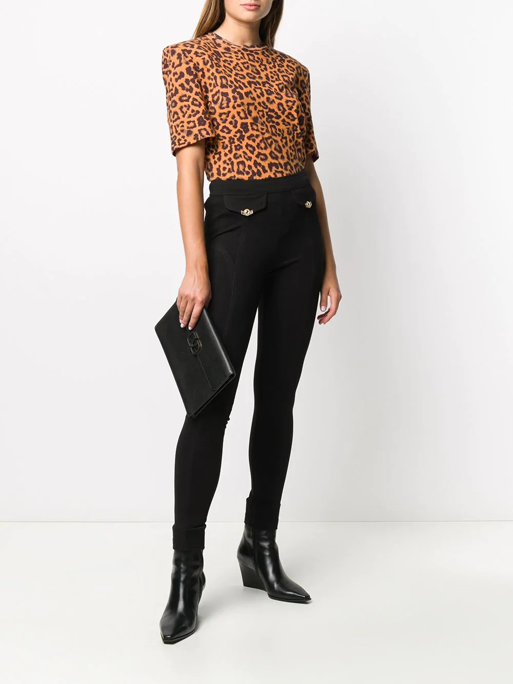 high-waisted skinny trousers - 2