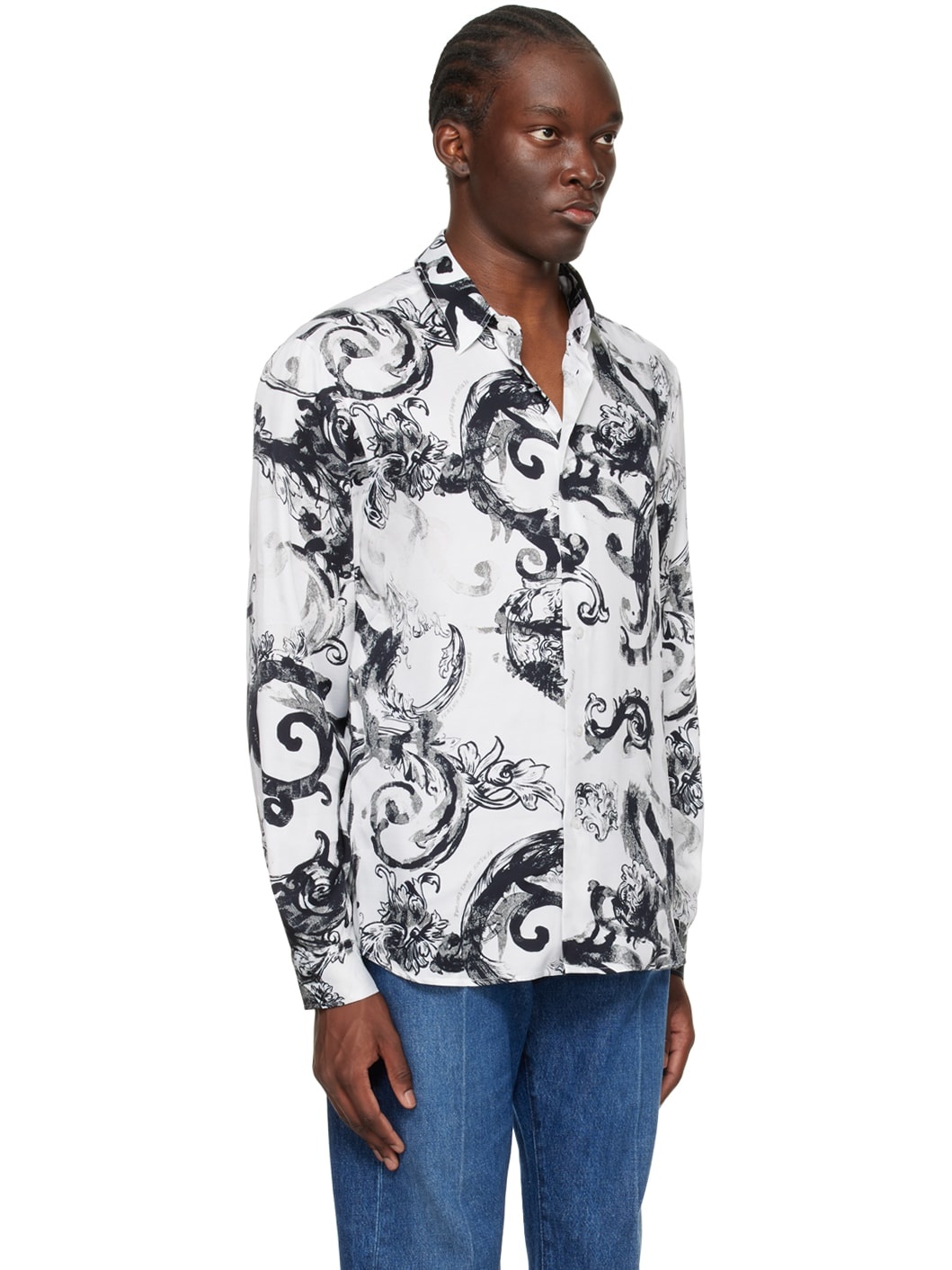 White Watercolour Shirt - 2