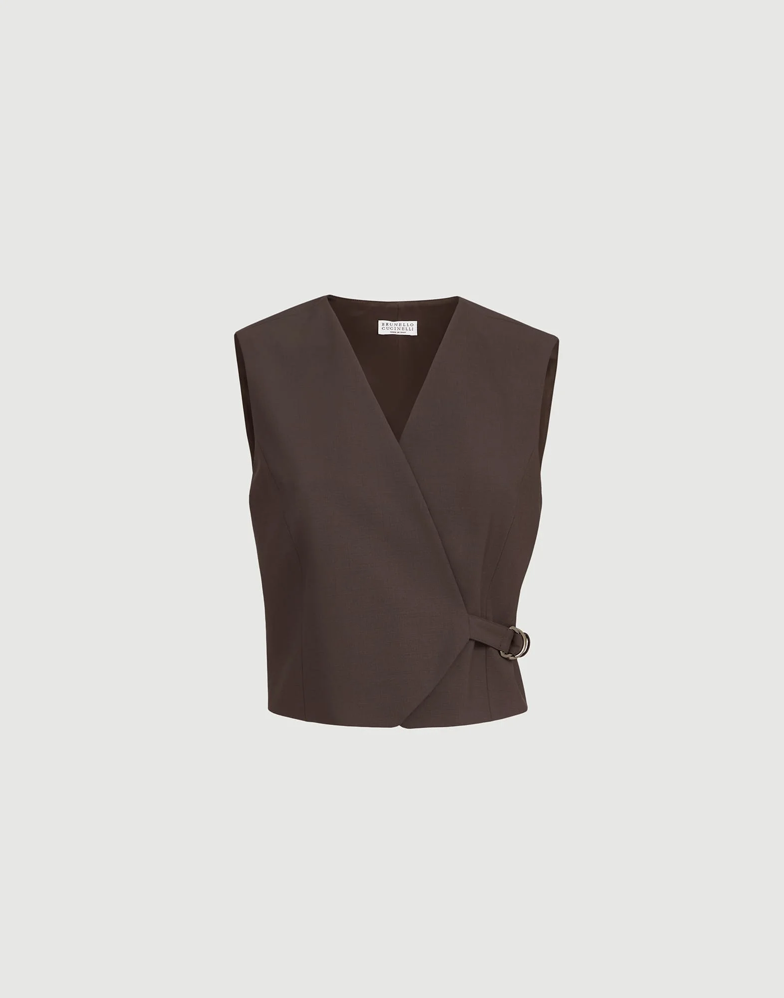 Tropical luxury wool vest with monili - 1