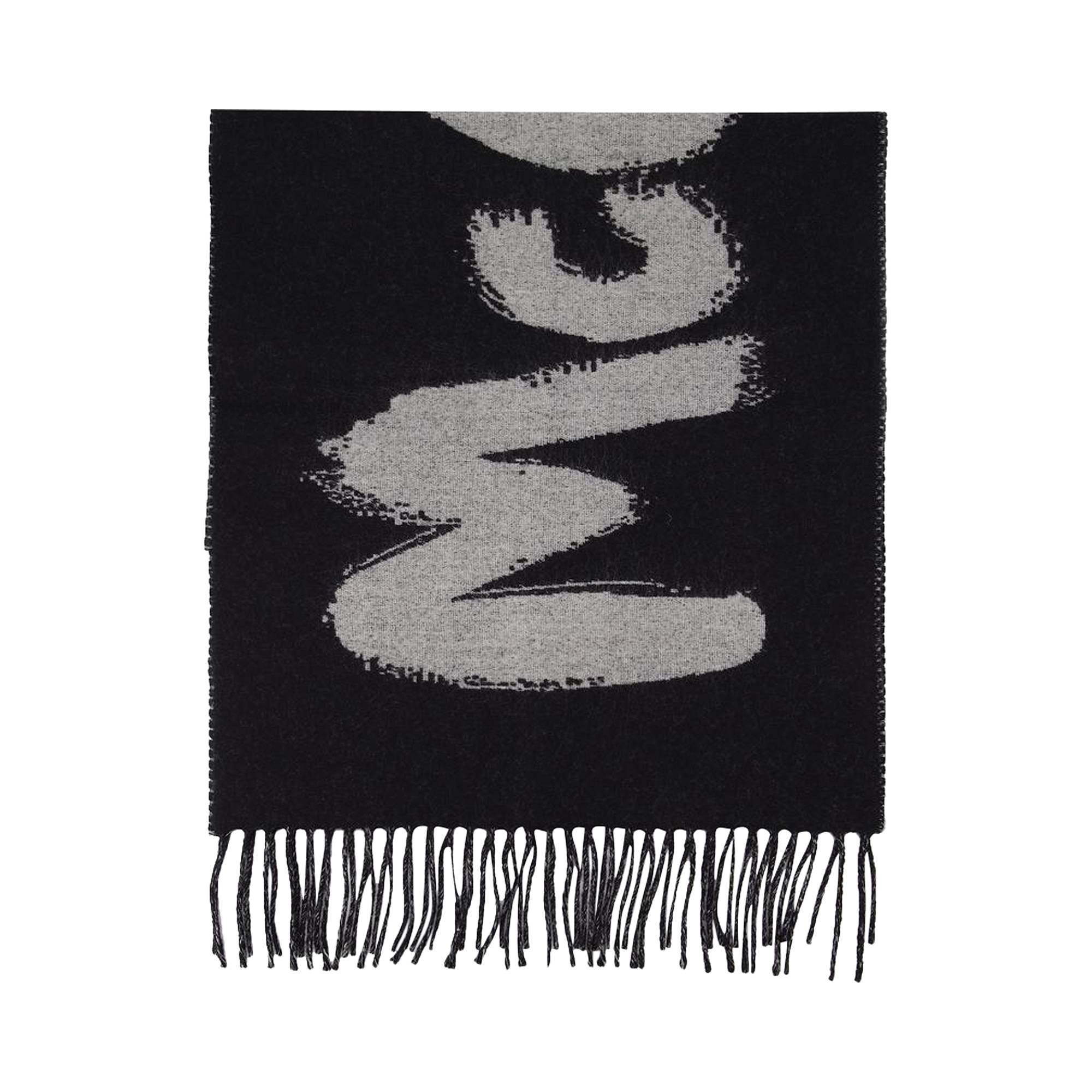 Alexander McQueen Graffiti Scarf 'Black' - 2