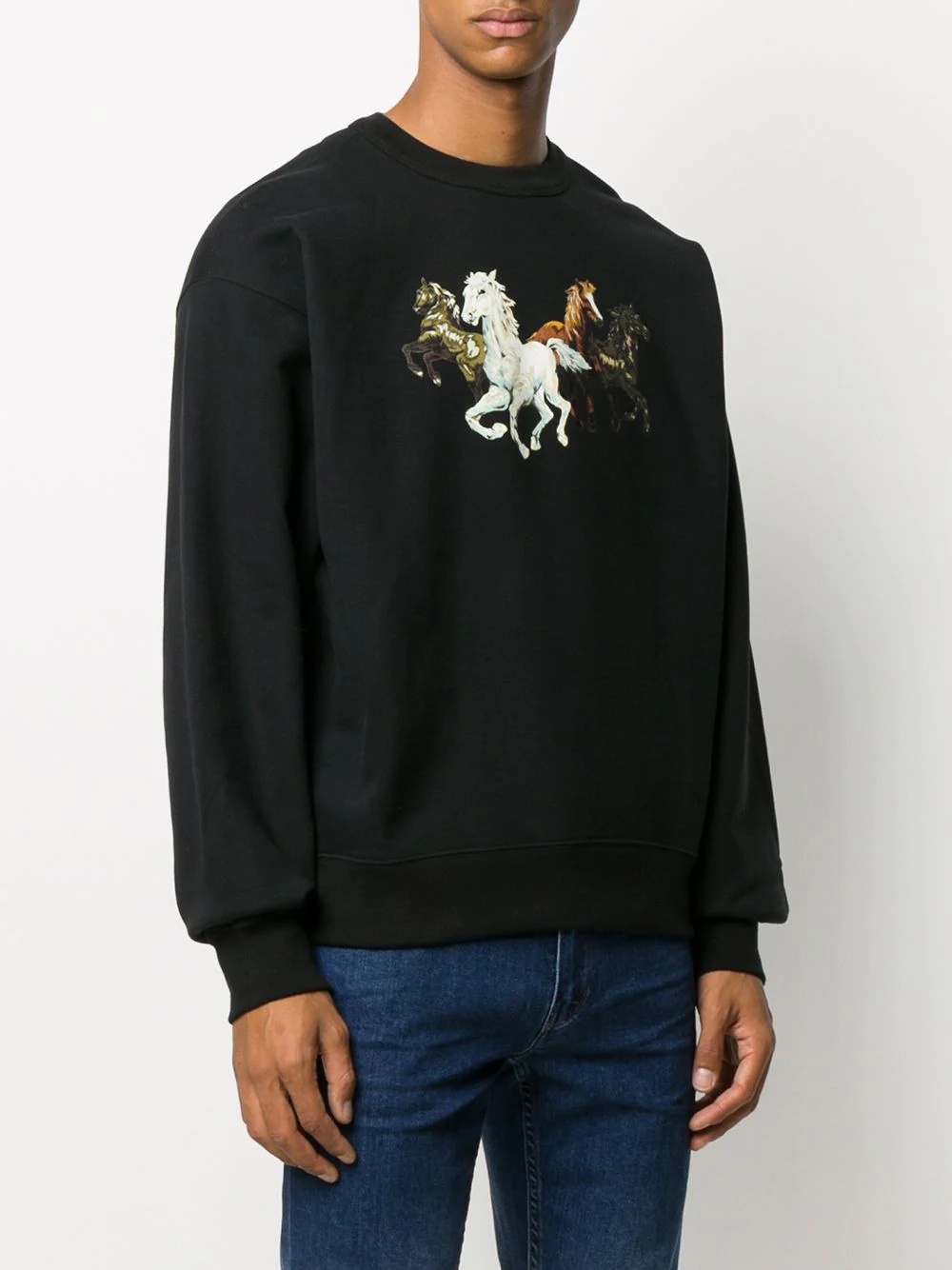 horse print sweatshirt - 3