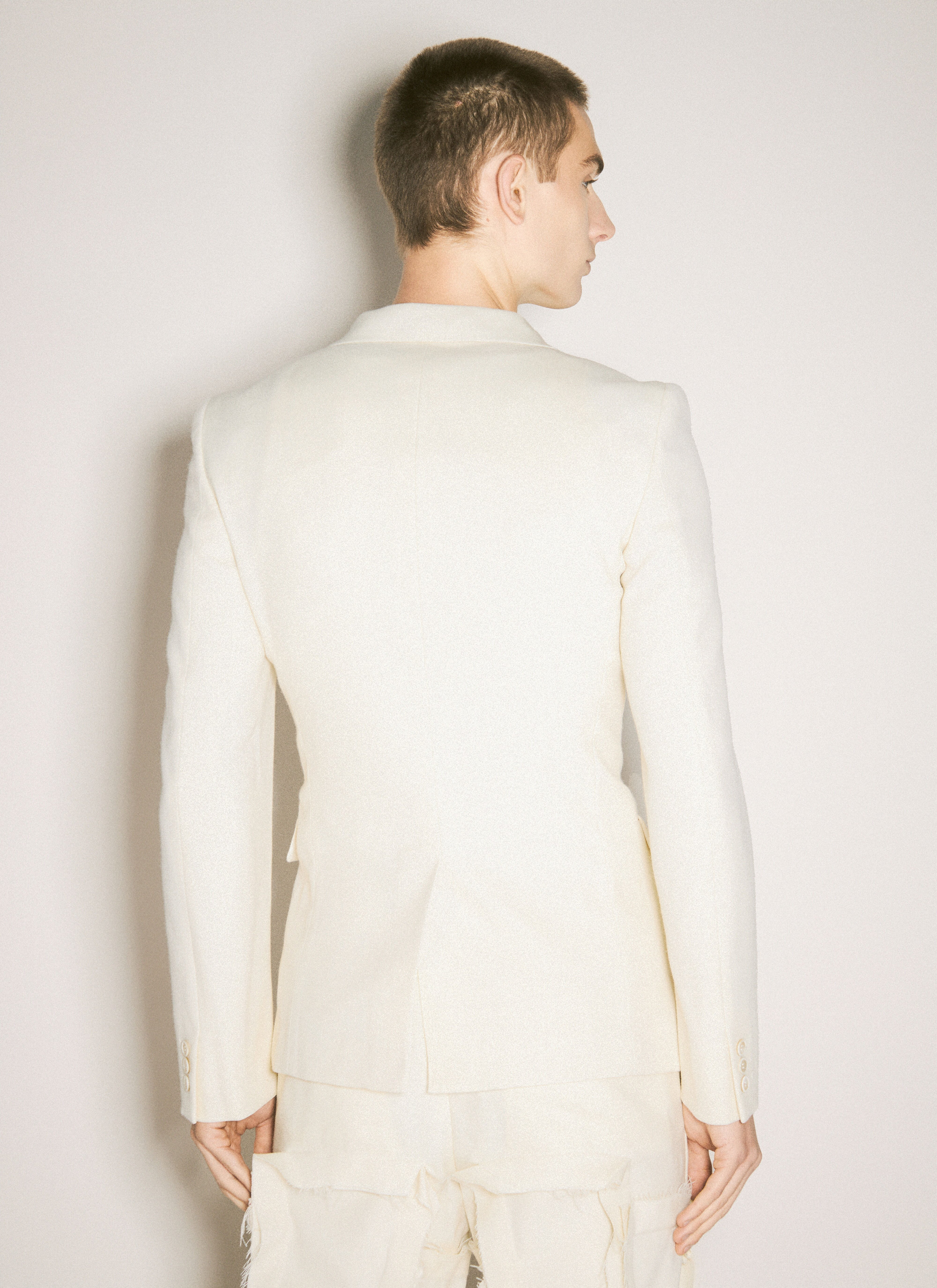 Single-Breasted Wool-Blend Blazer - 5