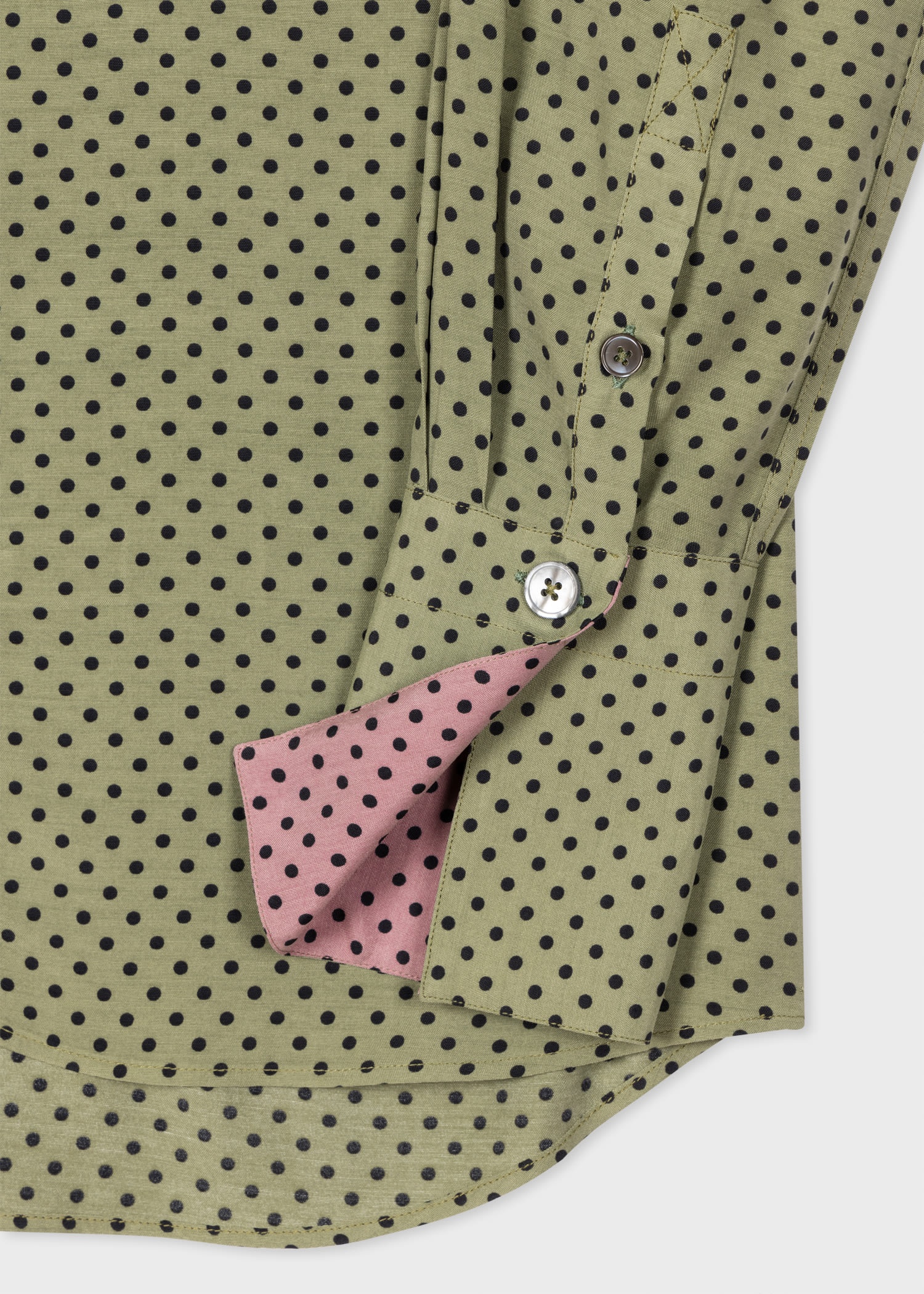 Khaki Polka Dot Shirt - 2