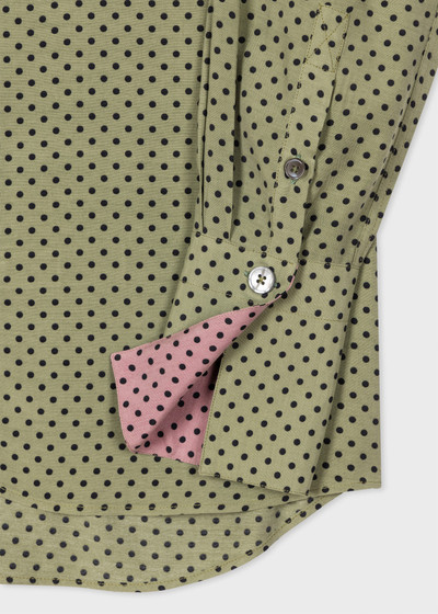 Paul Smith Khaki Polka Dot Shirt outlook
