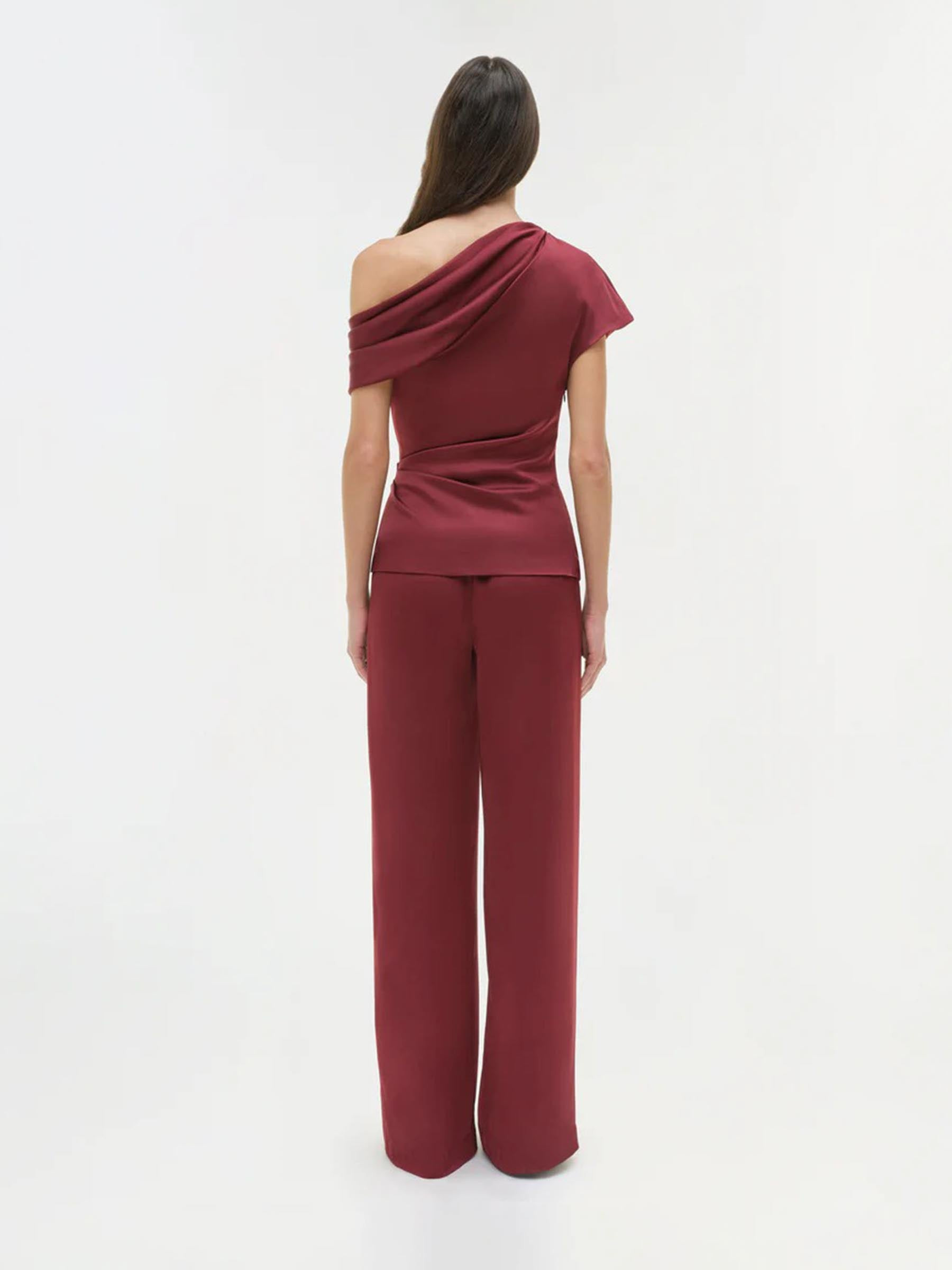 ASYMMETRICAL DRAPED TOP - 3
