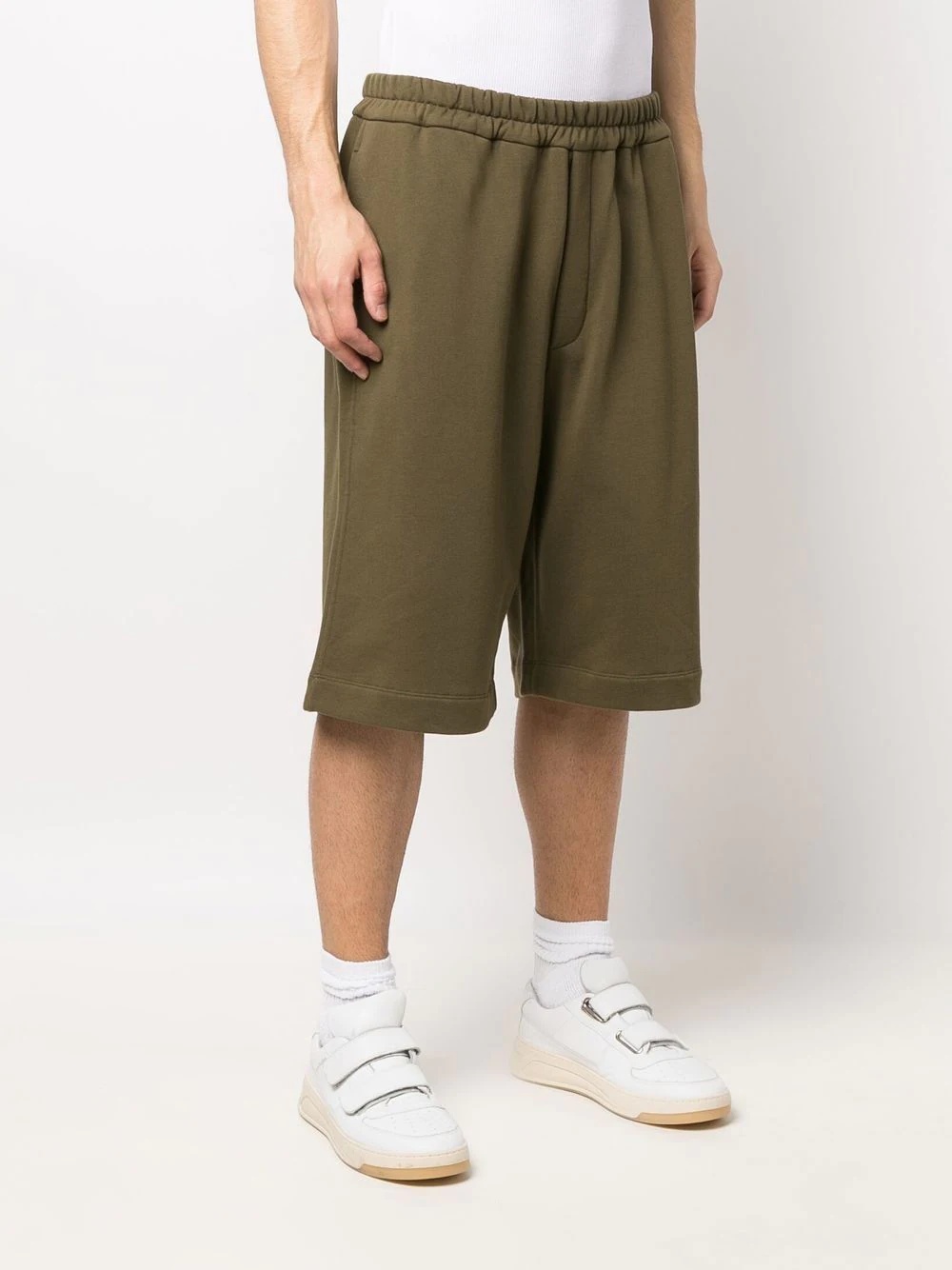 drop-crotch track shorts - 3