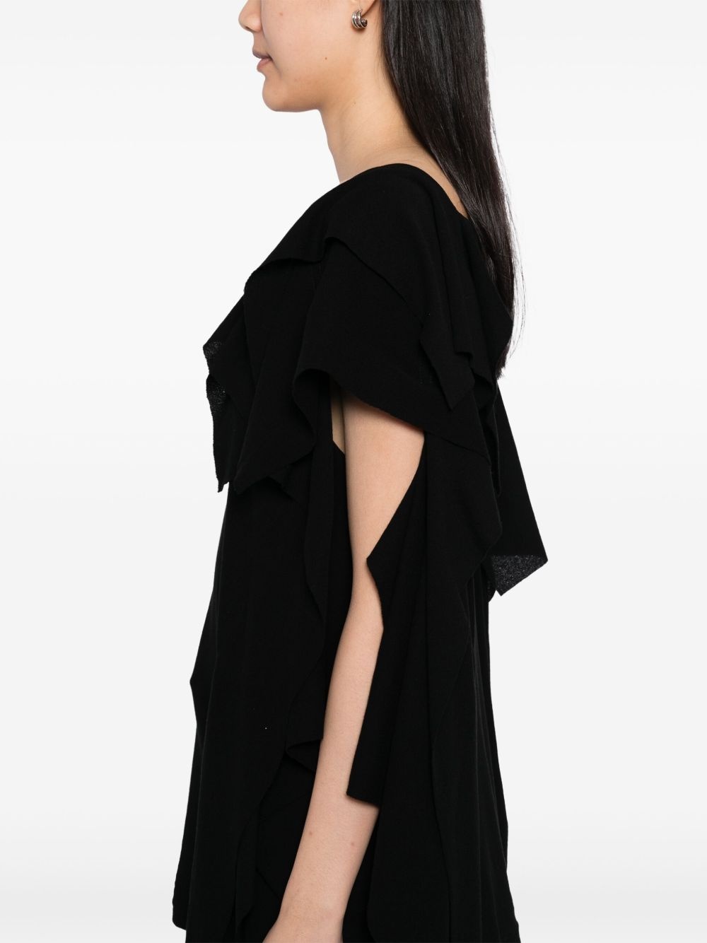 draped twisted vest - 5