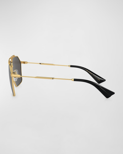 Dolce & Gabbana Men's dg2303 Double-Bridge Metal Aviator Sunglasses outlook