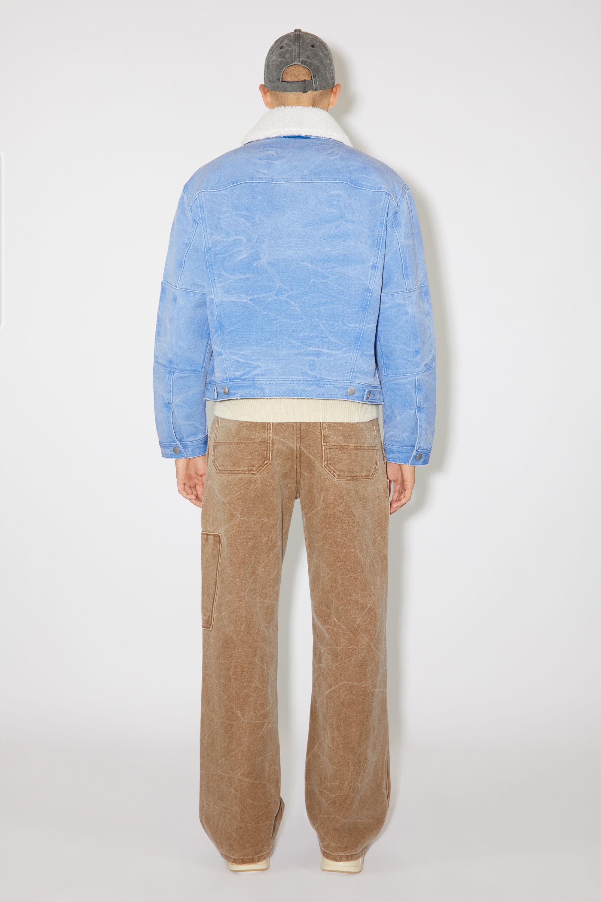 Padded denim jacket - Powder blue - 3