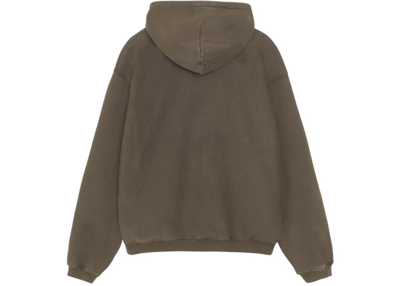 Stüssy Stussy Zip Faded Graphic Hoodie Olive outlook